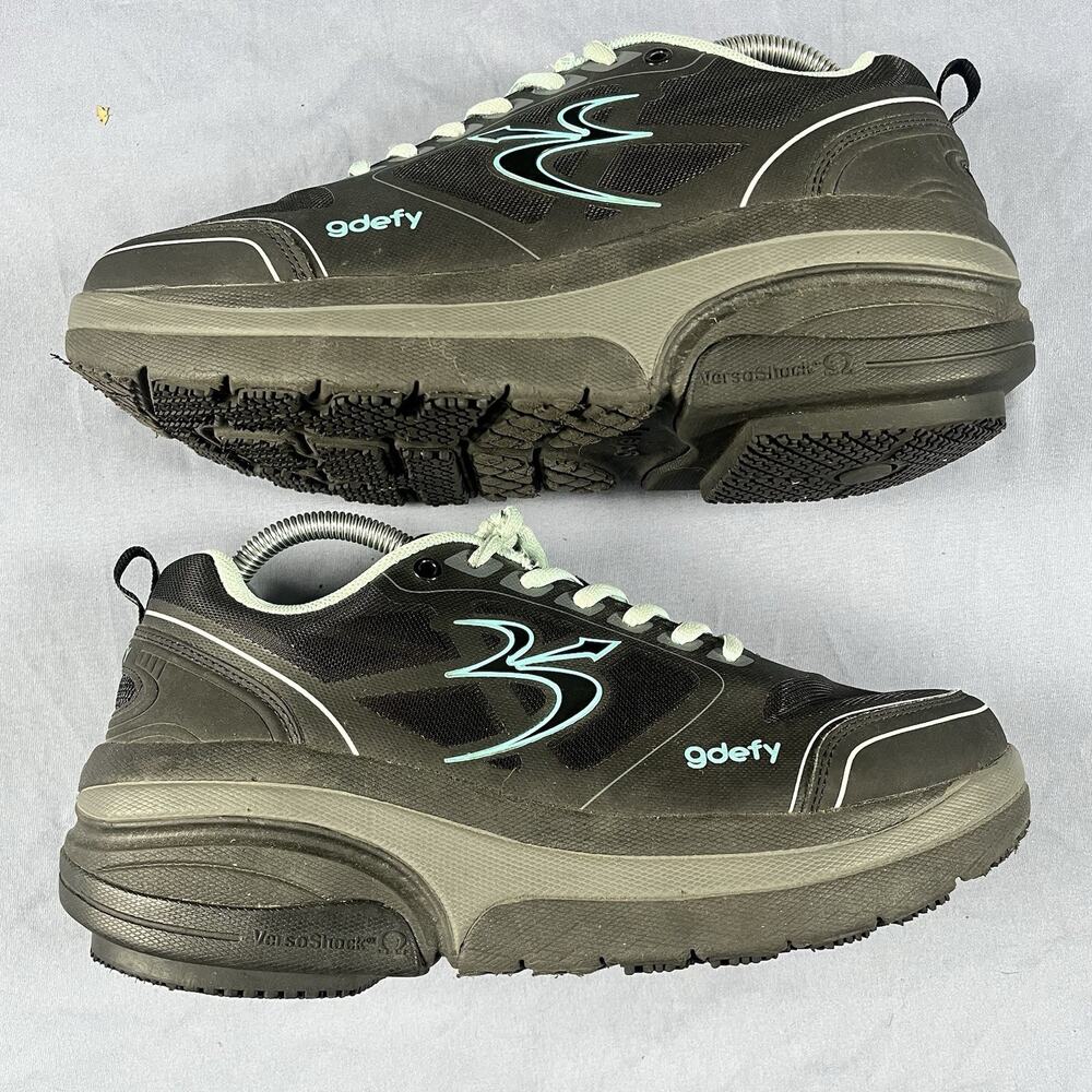 Gravity Defyer GDefy Women’s Size 10 Black Comfort Walking Sneakers TB9022FTL-W